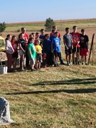 Wahoo Scout Troop 140 who helped plant trees at Wahoo Sunrise Cemetery