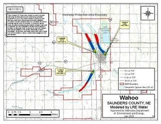 Map of Wahoo Wellhead Protection Area